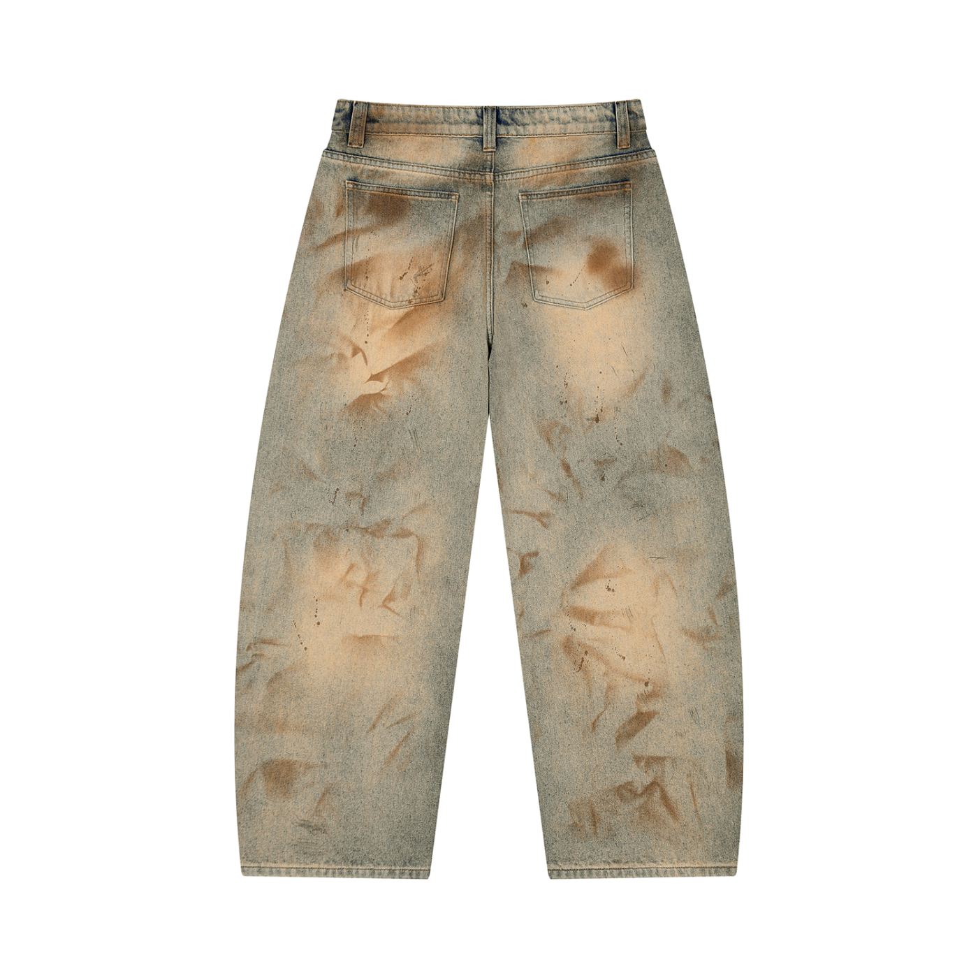 Vintage Wash Barrel Leg Jeans