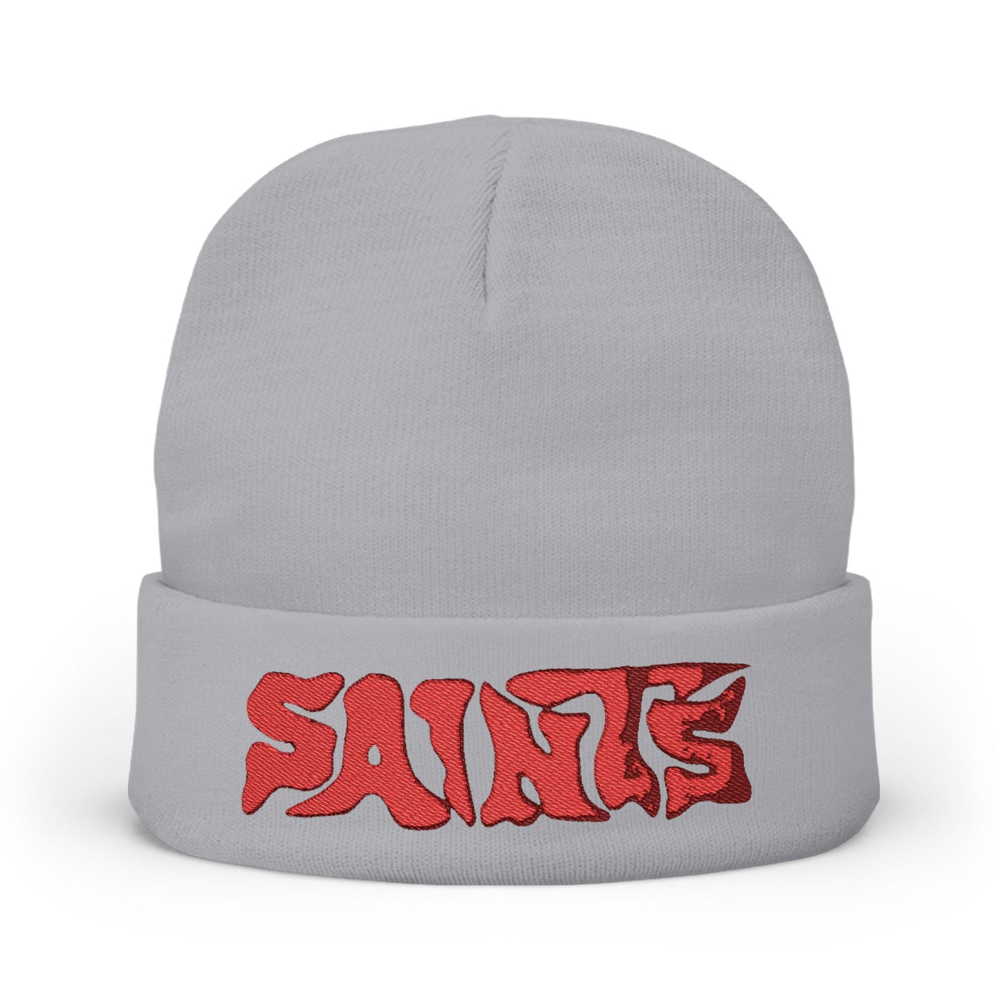 Embroidered 'Saints' Knit Beanie