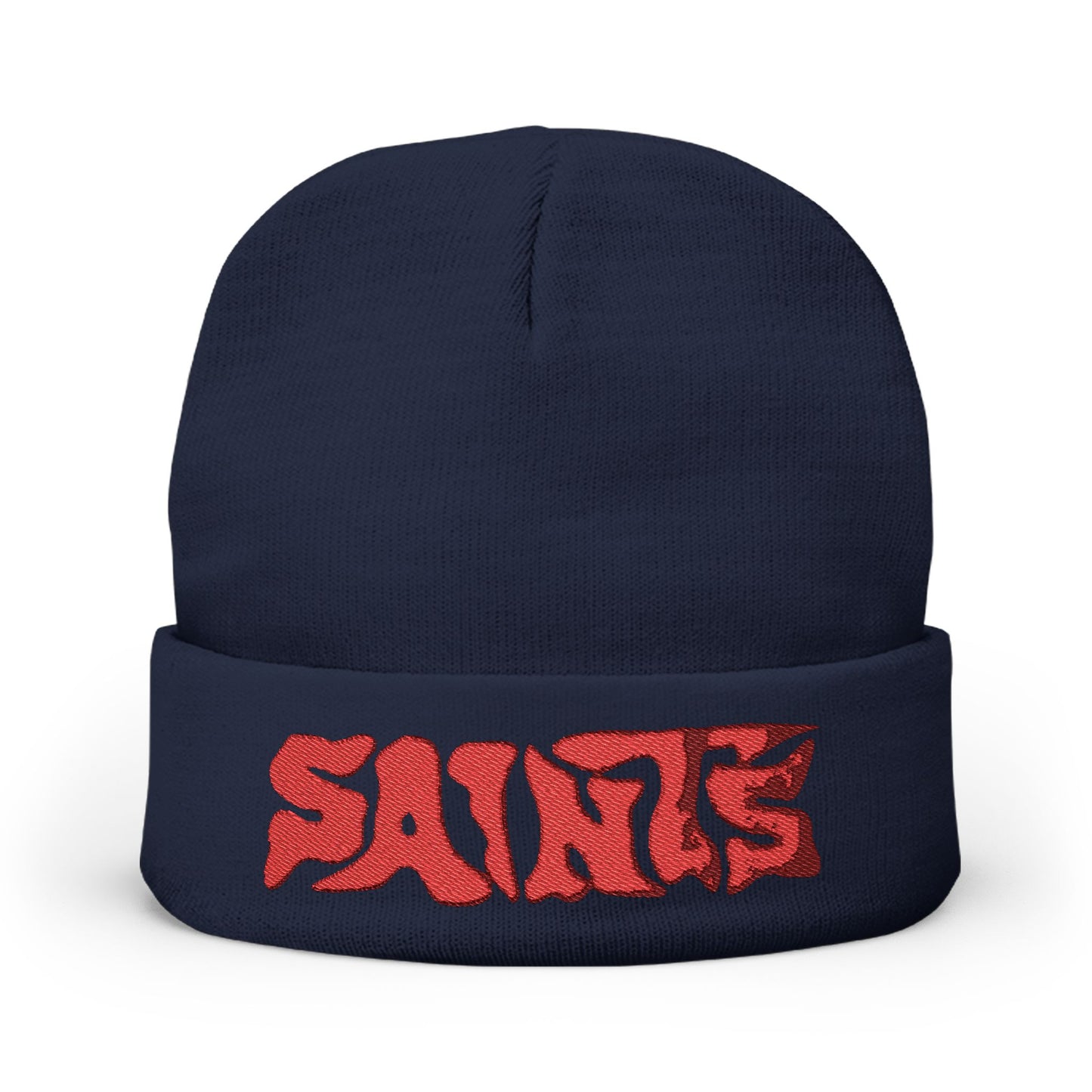 Embroidered 'Saints' Knit Beanie