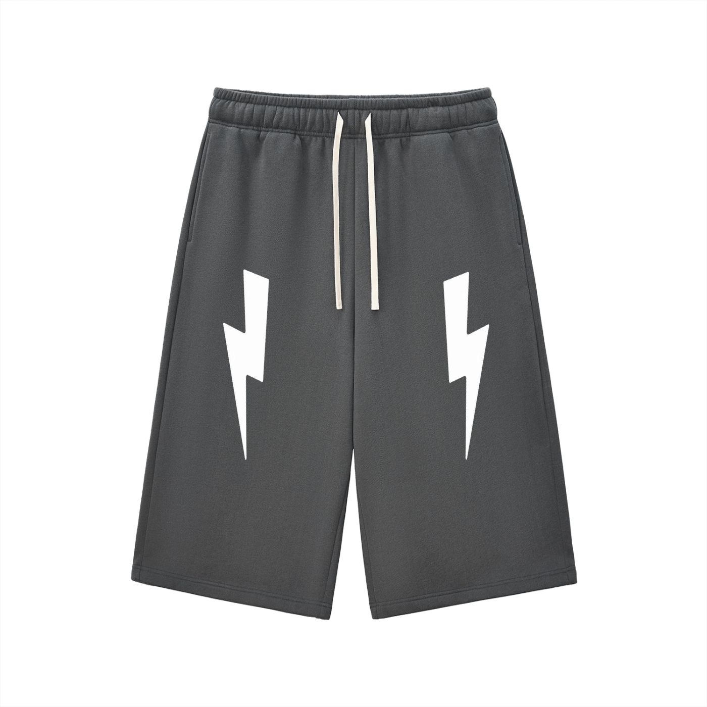 Relaxed Drawstring Three-quarter Sweatpants