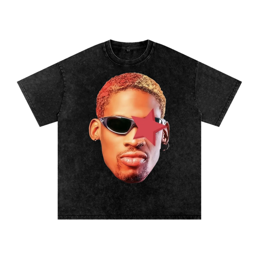 Snow Washed Cotton T-Shirt