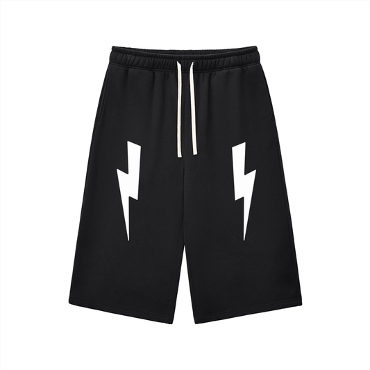 Relaxed Drawstring Three-quarter Sweatpants