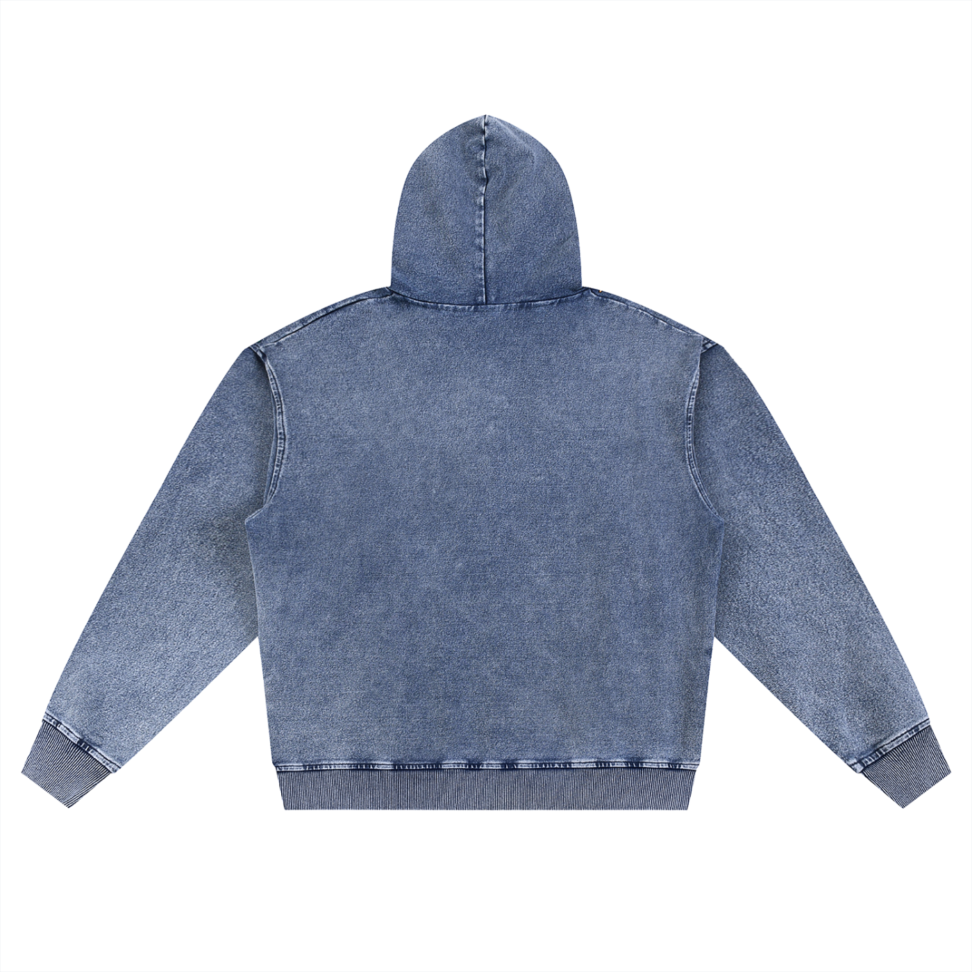 Snow Wash Zip-Up Hoodie