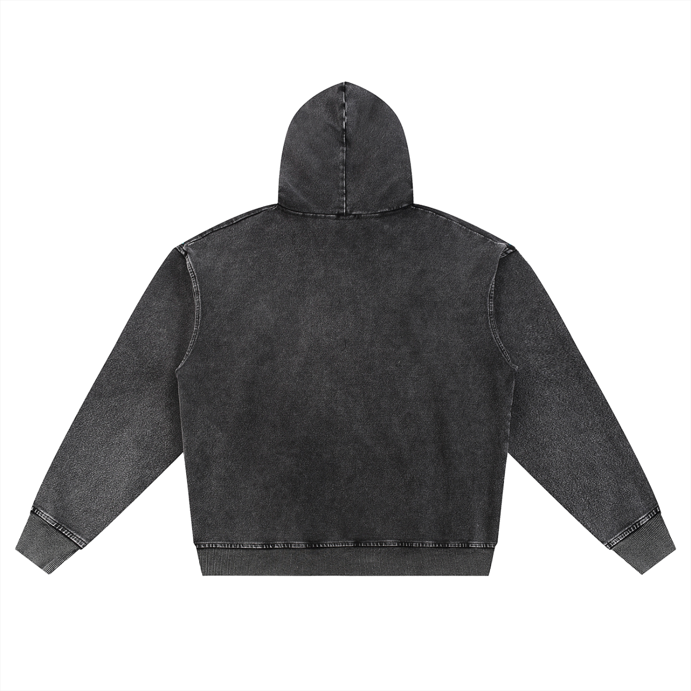 Snow Wash Zip-Up Hoodie