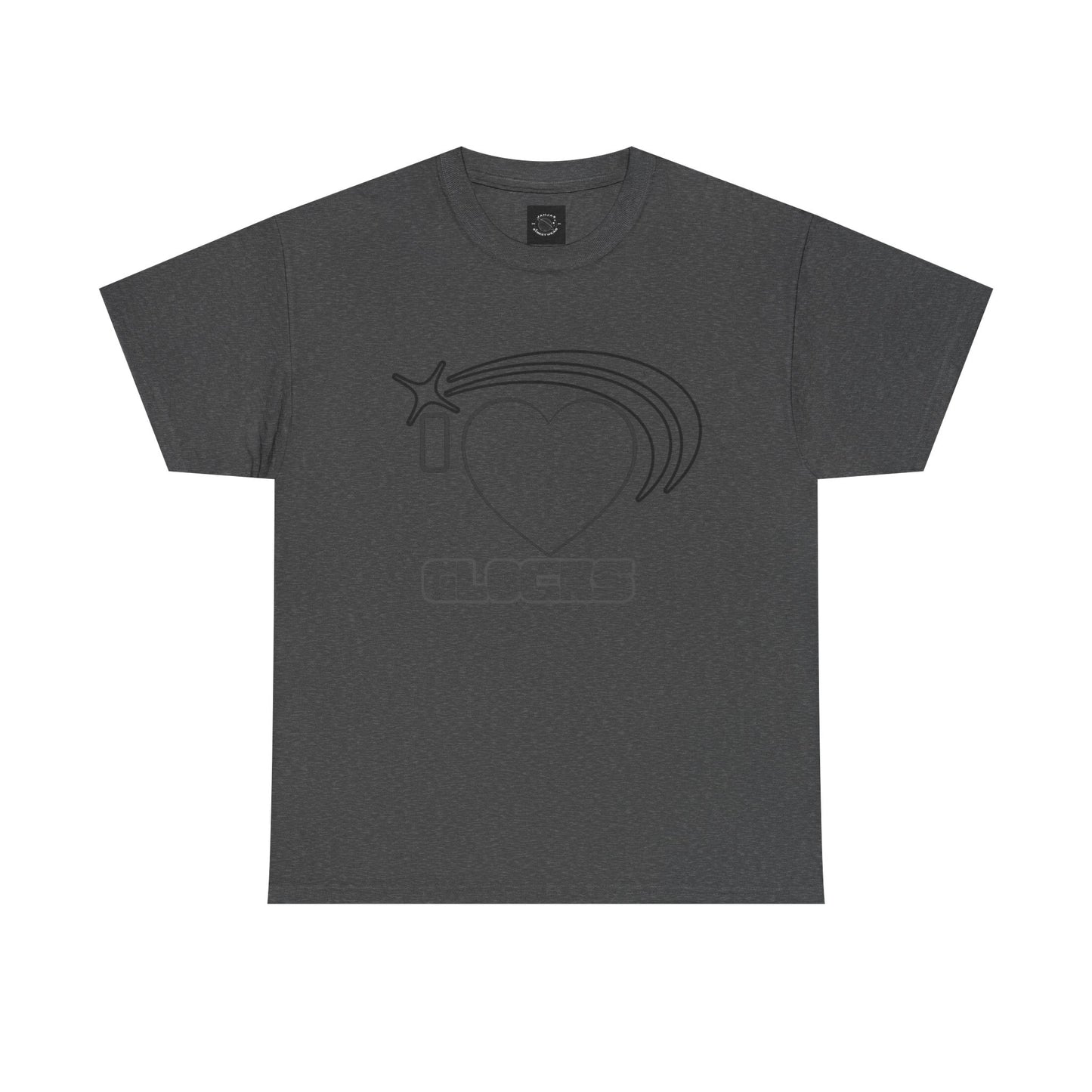 Graphic Tee — 'I  "heart" Glocks' Heart Logo T-Shirt (ALON3 Backprint)