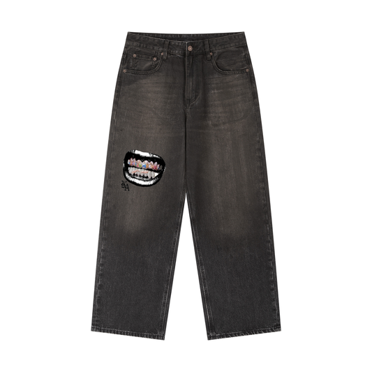 Vintage Wash Heavyweight Denim Jeans