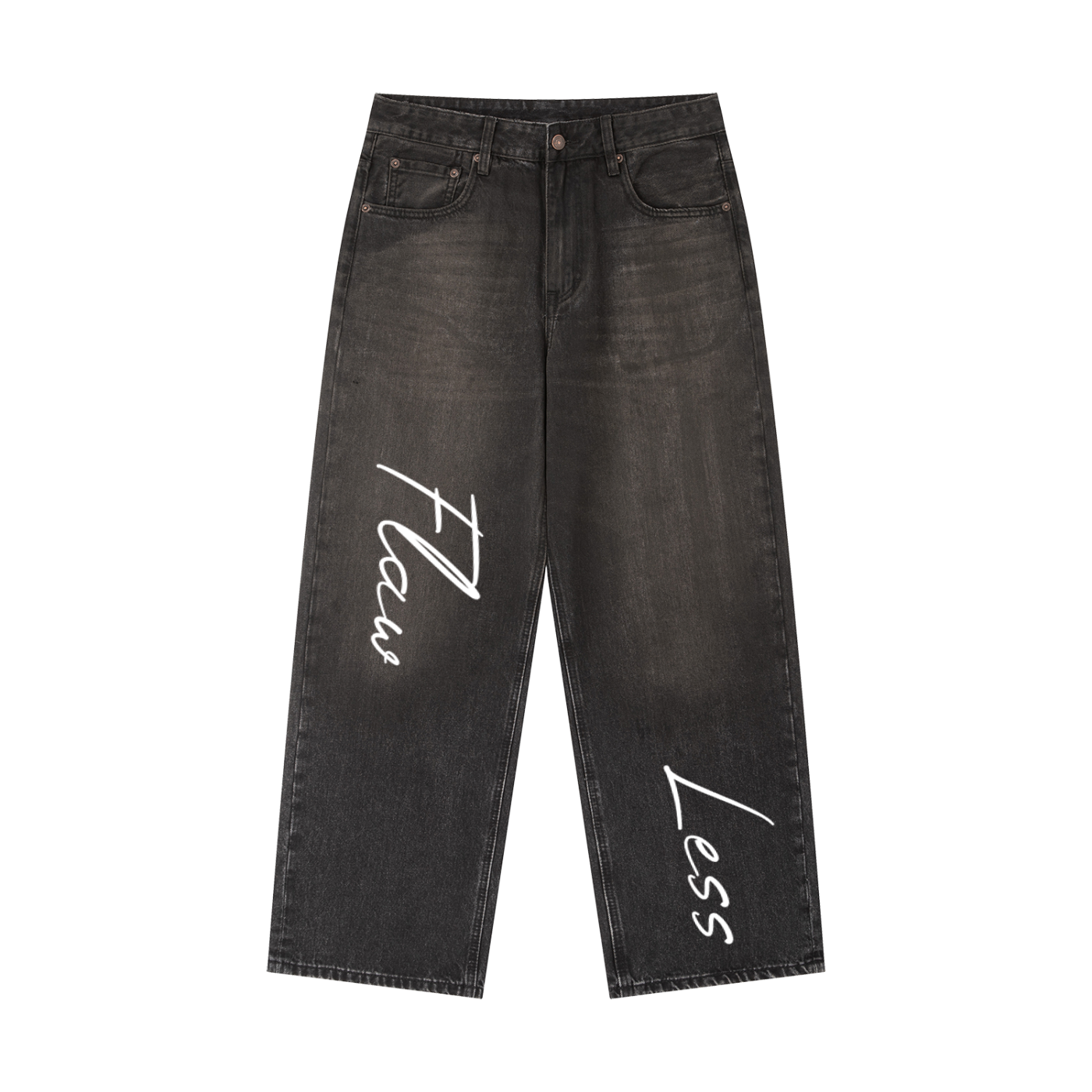 Vintage Wash Heavyweight Denim Jeans