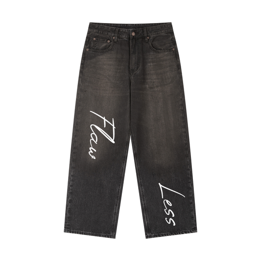 Vintage Wash Heavyweight Denim Jeans