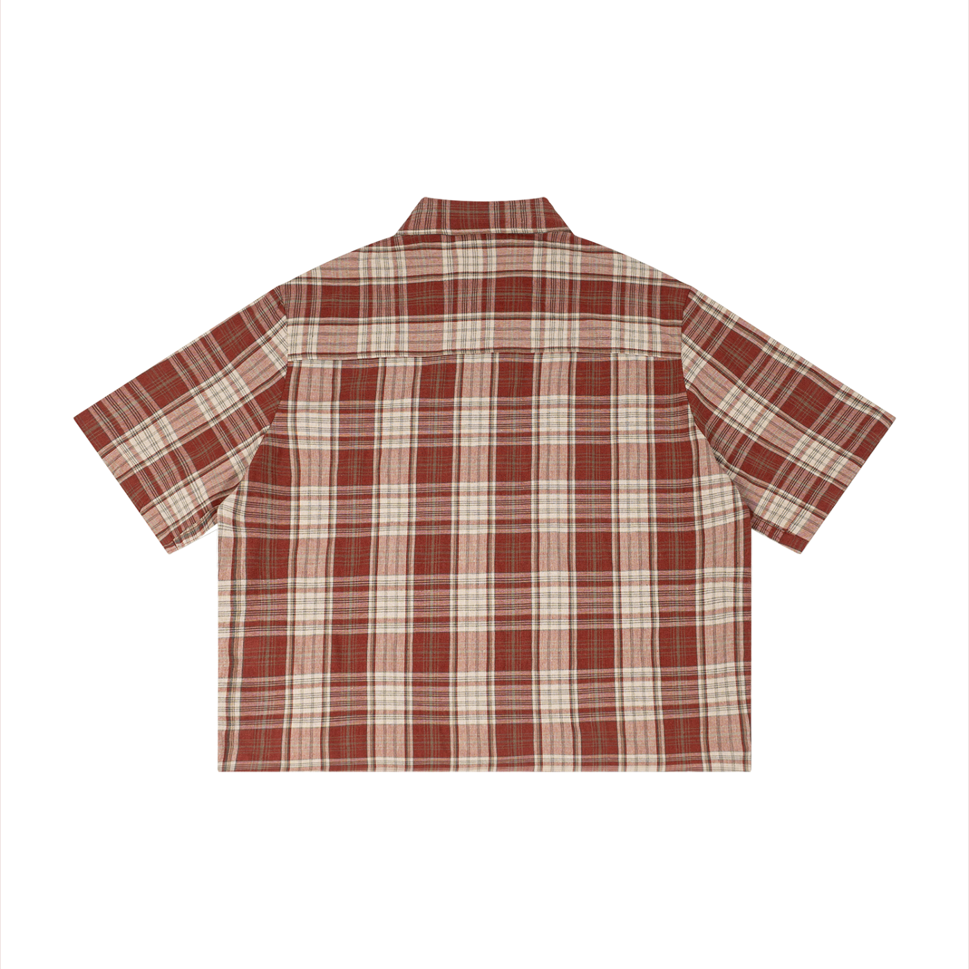 Plaid Boxy Short Sleeve Shirt